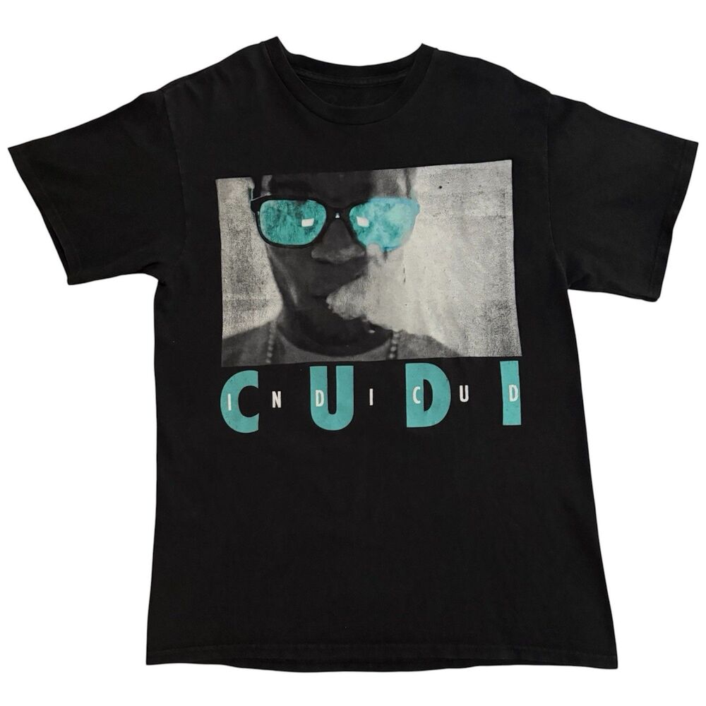 2013 Kid Cudi Indicud Album Merch T‑Shirt Black Graphic Tee Vintage Rap Small